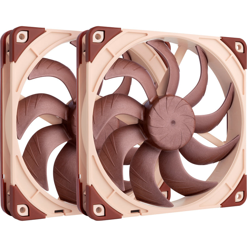 Load image into Gallery viewer, Noctua nf-a14x25 g2 pwm sx2-pp case fans (bruin, 2 stuks, 140 x 140 x 25 mm)
