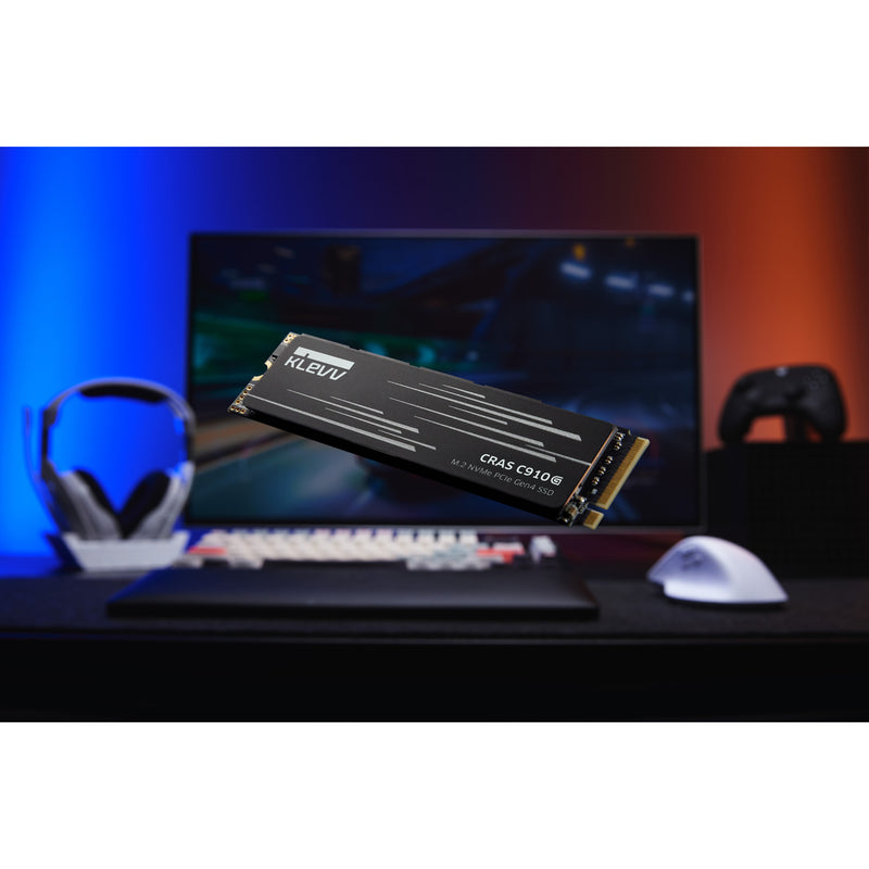Load image into Gallery viewer, Klevv cras c910g 4 tb ssd (zwart, k04tbm2sp0-10g, pcie gen 4.0 x4, nvme 2.0)
