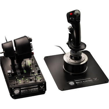 Thrustmaster hotas warthog joystick en throttle gaming hotas (zwart zilver, pc)