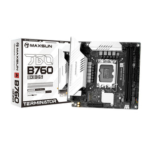 Maxsun ms-terminator b760bkb d5 wifi socket 1700 moederbord (zwart, raid, 2.5 gb-lan, wlan, bt, sound, µatx)