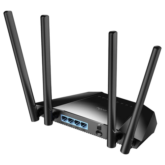 Cudy n300 wi-fi 4g lte cat4 router (zwart, app, nano sim-slot)