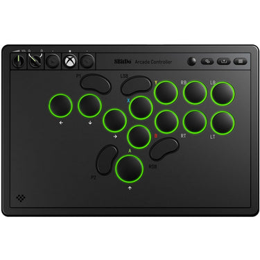 8bitdo arcade controller for xbox (zwart, 2.4 ghz usb, xbox series x|s, xbox one, pc)
