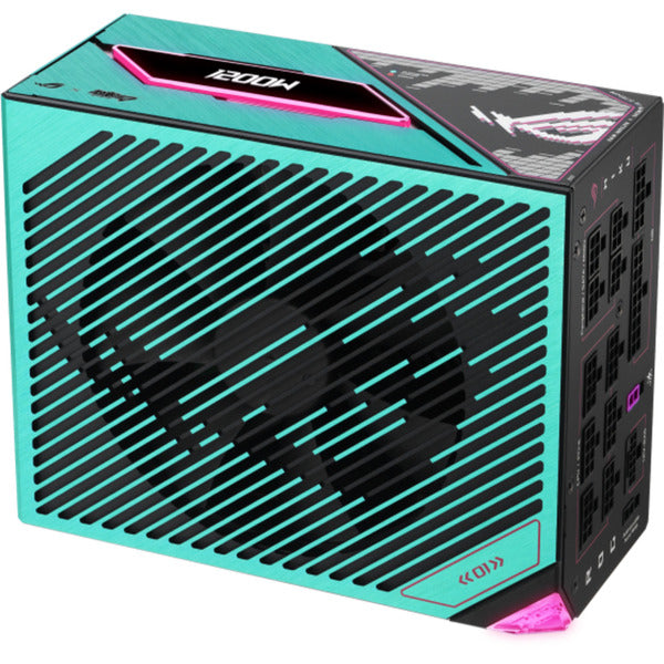 Load image into Gallery viewer, Asus rog thor platinum iii hatsune miku edition modulaire 1200 watt voeding (zwart, 1x 12v-2x6, 4x pcie)
