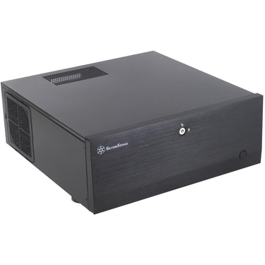 Silverstone grandia gd07b htpc behuizing (zwart | 2x usb-a)