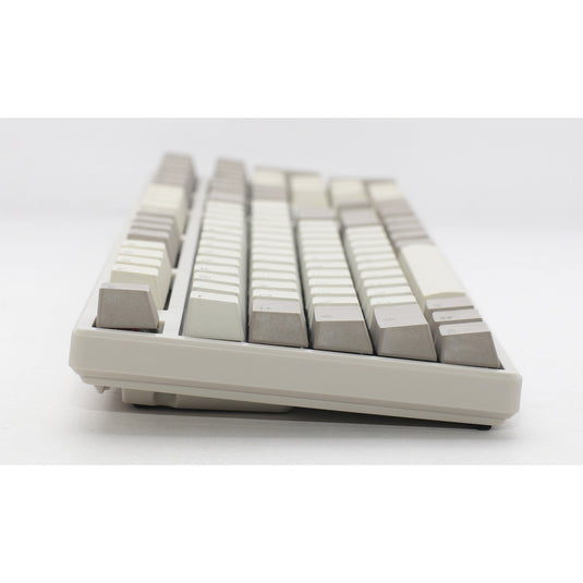 Ducky origin vintage mechanisch toetsenbord (grijs, us lay-out (qwerty), cherry mx silent red, 100%, hot swap, pbt double-shot keycaps)