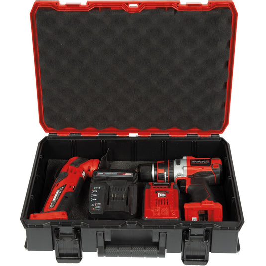 Einhell e-case s-f gereedschapskist (zwart rood)