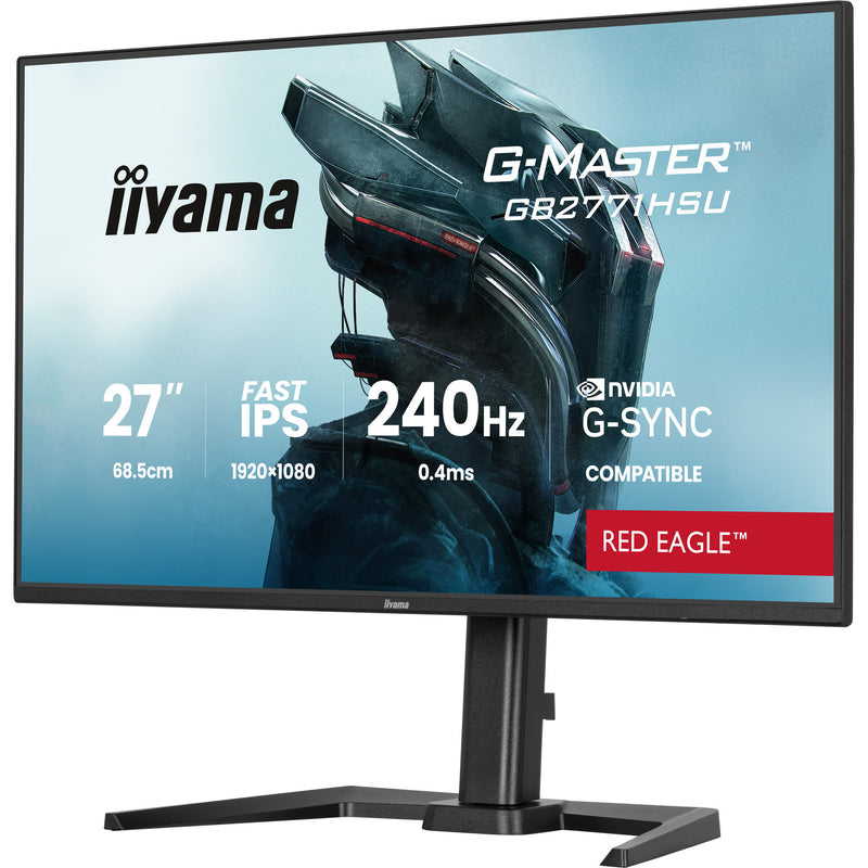 Afbeelding laden in galerijviewer, Iiyama g-master red eagle gb2771hsu-b1 27 gaming monitor (zwart, 2x hdmi, displayport, usb-a, usb-c, 240 hz)
