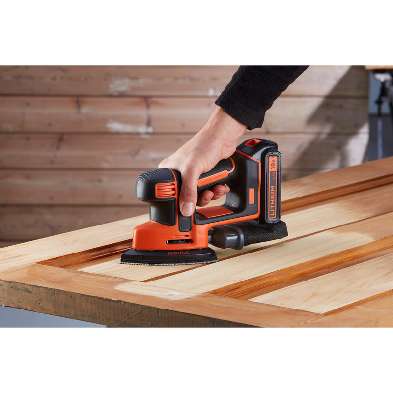 ギャラリービューアに画像をロードする, Black+decker mouse detail accu deltaschuurmachine bdcds18 (zwart oranje, accu en oplader inbegrepen)
