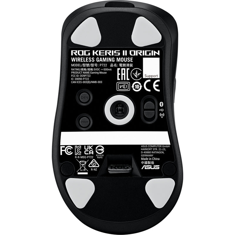 Chargez l'image dans la visionneuse de la galerie, Asus rog keris ii origin gaming mouse (zwart, 42.000 dpi, rgb, usb, 2.4ghz, bluetooth)
