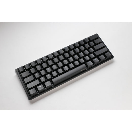 Ducky one 3 classic mini, toetsenbord (zwart wit, us lay-out, cherry mx brown, rgb led, double-shot pbt, hot-swappable, quack mechanics, 60%)
