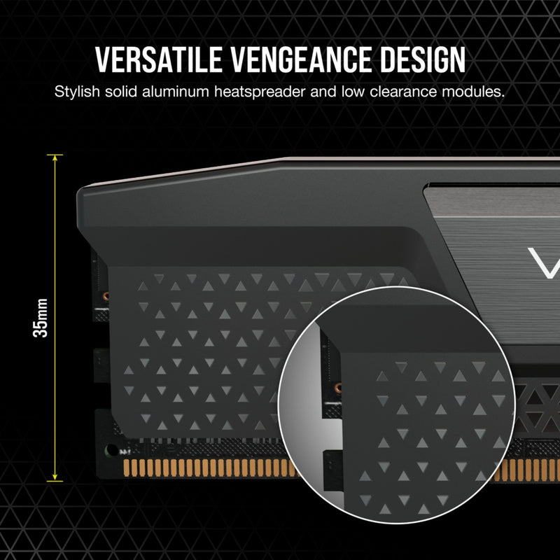 Afbeelding laden in galerijviewer, Corsair vengeance 32 gb ddr5-5200 (2x 16 gb) werkgeheugen (zwart, cmk32gx5m2b5200c40, xmp 3.0)
