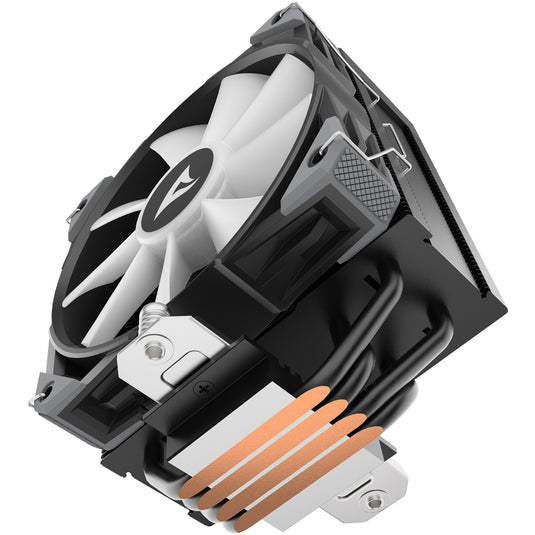 Sharkoon a40 rgb cpu-koeler (zwart, 4-pins pwm fan-connector)