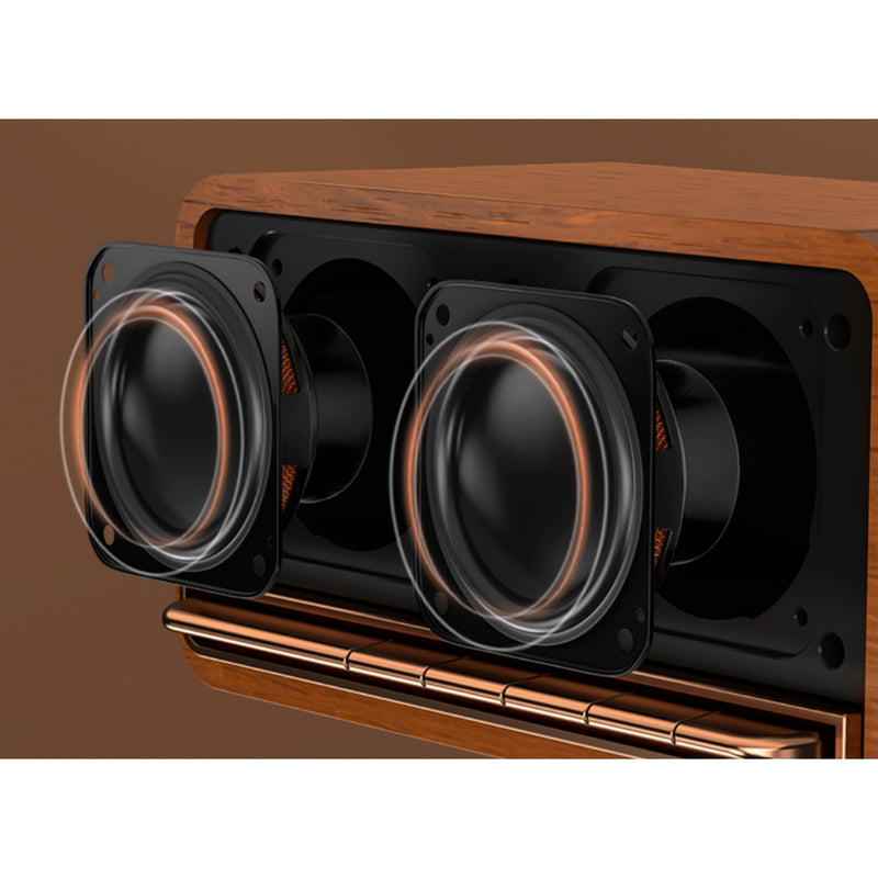 ギャラリービューアに画像をロードする, Edifier mp230 retro bluetooth speaker luidspreker (houtkleur, bluetooth, microsd, aux, usb-c)
