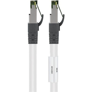 Goobay cat.8.1 netwerkkabel (wit, 0,5 meter, s ftp (pimf), rj-45)