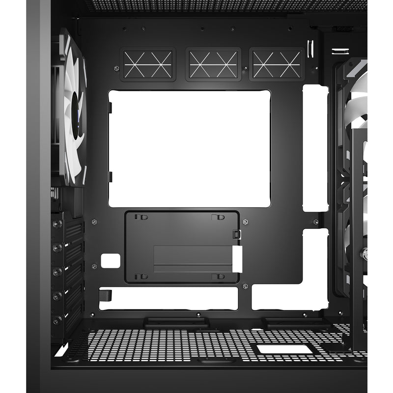 Load image into Gallery viewer, Sharkoon elite shark cm100 midi tower behuizing (zwart | 2x usb-a | 1x usb-c | rgb | tempered glass)

