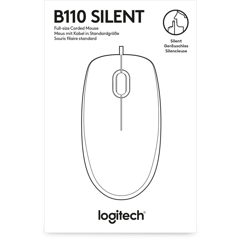 ギャラリービューアに画像をロードする, Logitech b110 silent muis (zwart, 1000 dpi)
