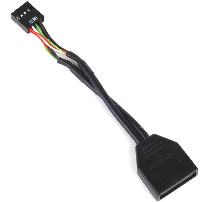 Load image into Gallery viewer, Silverstone g11303050-rt, usb 2.0 (intern) 9pin > usb 3.0 (intern) 19pin adapter (zwart)
