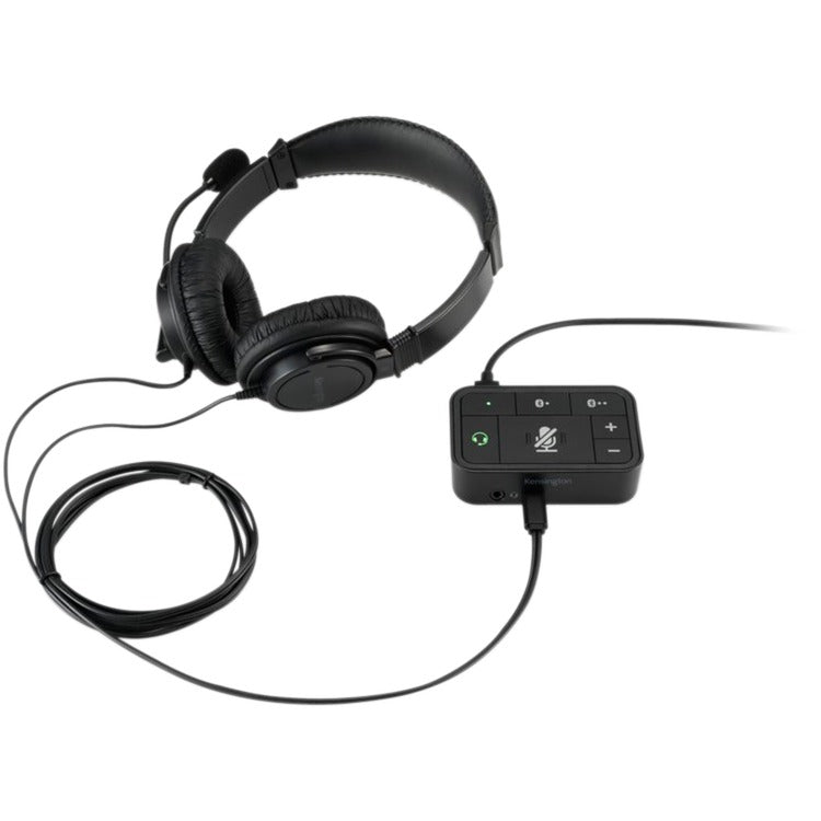 Chargez l'image dans la visionneuse de la galerie, Kensington universal 3-in-1 pro audio headset switch (bluetooth, usb, 3,5mm audio)
