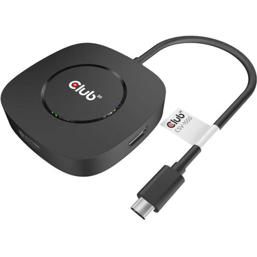 Club 3d usb-c 3.2 mst hub displayport 1.4 adapter (zwart)