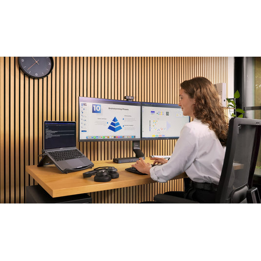 Kensington pro fit ergo kb675 eq tkl rechargeable keyboard (zwart, eu lay-out (qwerty), membraan, 80% (tkl), bluetooth, 2.4 ghz)