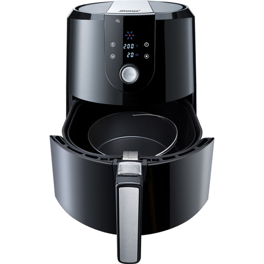 Steba hf 5000 xl heteluchtfriteuse (zwart roestvrij staal, 5,2 liter)