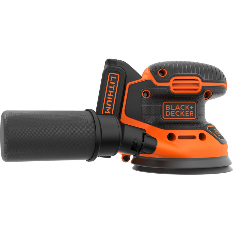 Load image into Gallery viewer, Black+decker bdcros18 18v accu excentrische schuurmachine (zwart oranje, opbergtas, oplader en accu inbegrepen)
