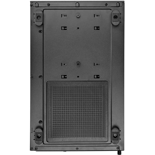 Silverstone lucid 04 mini tower behuizing (zwart | 2x usb-a | 1x usb-c | rgb | tempered glass)