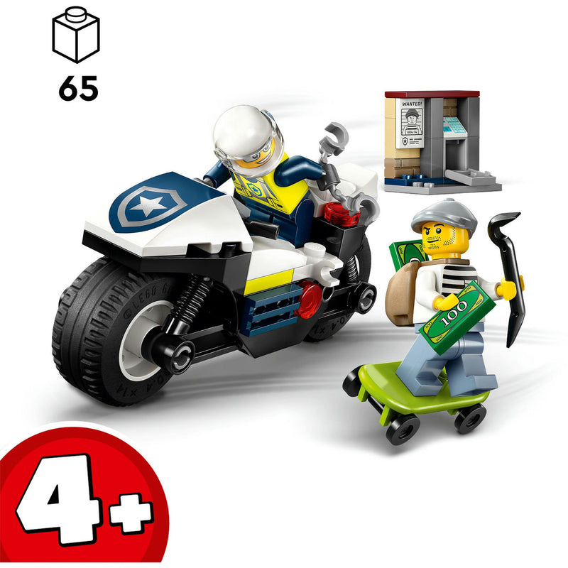 Load image into Gallery viewer, Lego city 60455 achtervolging op politiemotor
