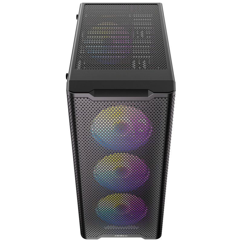 Load image into Gallery viewer, Antec vx310 argb midi tower behuizing (zwart | 3x usb-a | tempered glass)
