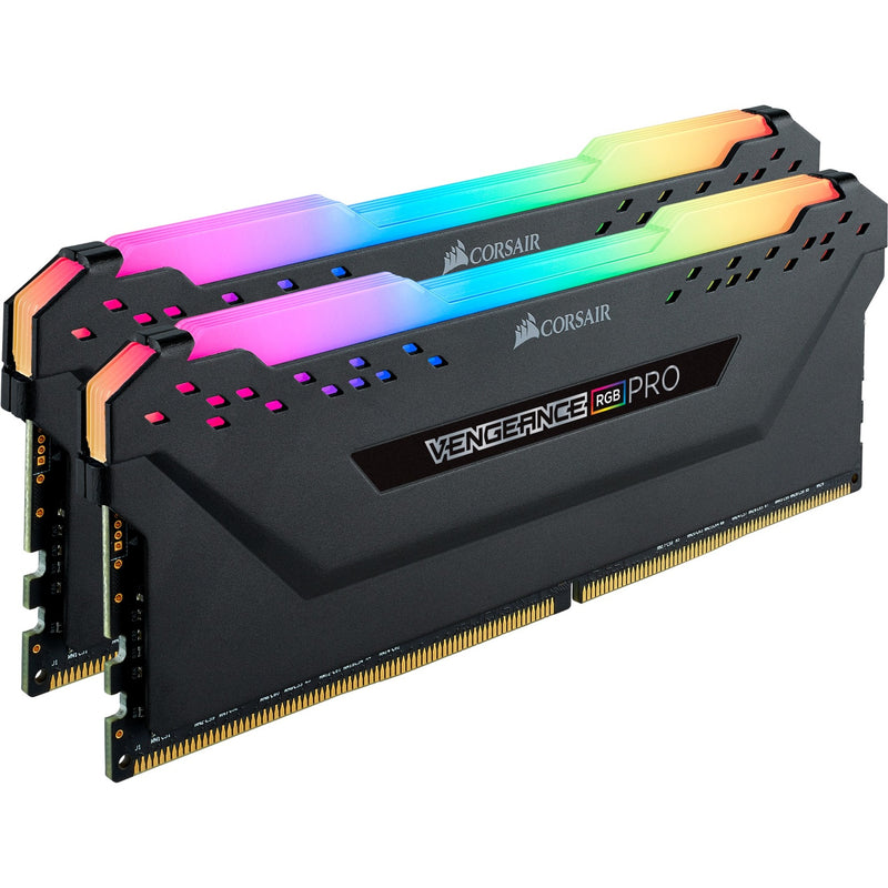 Afbeelding laden in galerijviewer, Corsair vengeance rgb pro 32 gb ddr4-3200 (2x 16 gb) werkgeheugen (zwart, cmw32gx4m2e3200c16, xmp 2.0)

