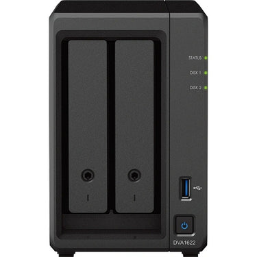 Synology dva1622 netwerk video recorder (zwart, 2x 3.5 hdd slots)