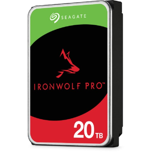 Seagate ironwolf pro 20 tb harde schijf (st20000nt001, sata 600, 24 7)