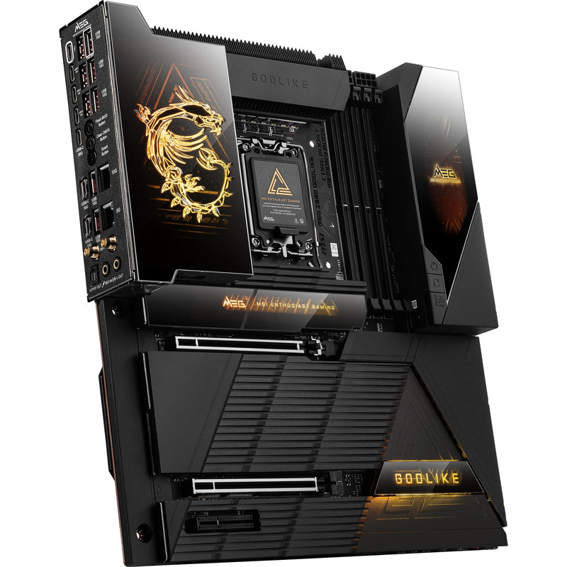 Load image into Gallery viewer, Msi meg z890 godlike socket 1851 moederbord (zwart, raid, 10gb-lan, 5gb-lan, wlan, bt, sound, e-atx)
