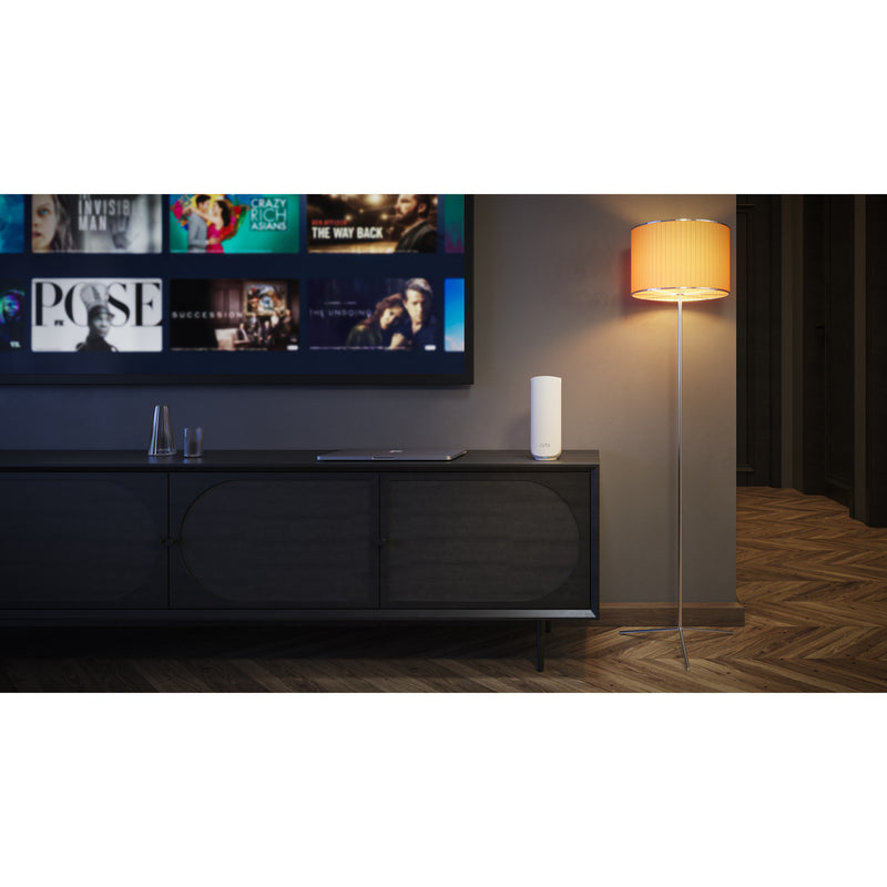 Load image into Gallery viewer, Netgear orbi 370 wifi mesh systeem, dual-band wifi 7-mesh systeem, 2 stuks mesh router (wit, 1x orbi wifi 7-router (rbe371), 1x orbi wifi 7-satelliet (rbe370))
