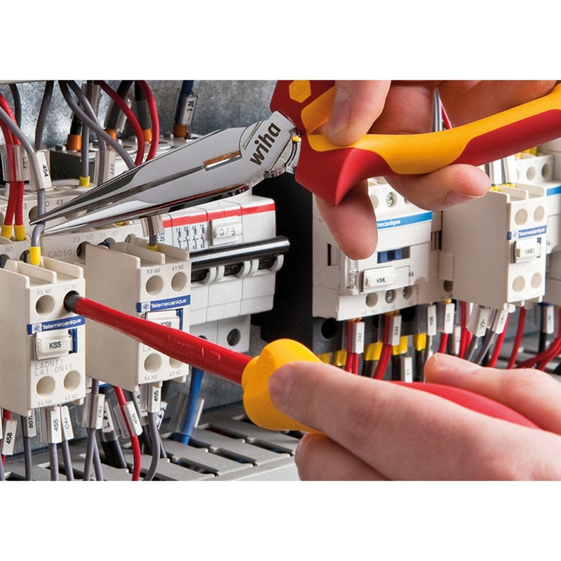 Load image into Gallery viewer, Wiha gereedschapset elektricien gereedschapsset (rood geel)
