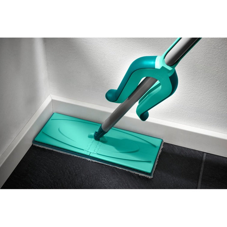 Afbeelding laden in galerijviewer, Leifheit picobello vloerwisser s micro duo met steel - 27 cm wisbreedte - turqouise - grijs

