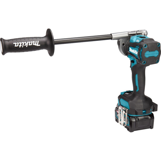 Makita 40 v max boor- schroefmachine xgt df001gd201 schroeftol (blauw zwart, mbox, oplader en 2 accu's (2,5 ah) inbegrepen)
