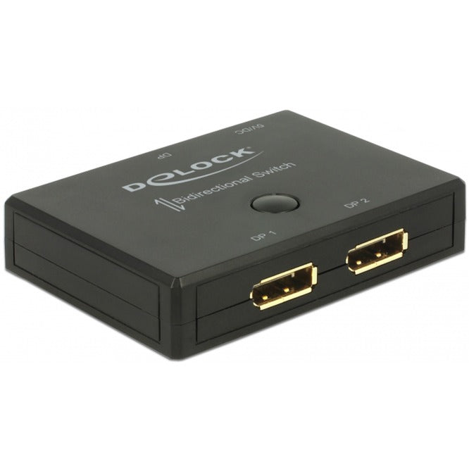 Load image into Gallery viewer, Delock displayport 2 - 1 switch bidirectional 4k 60 hz displayport switch (zwart)
