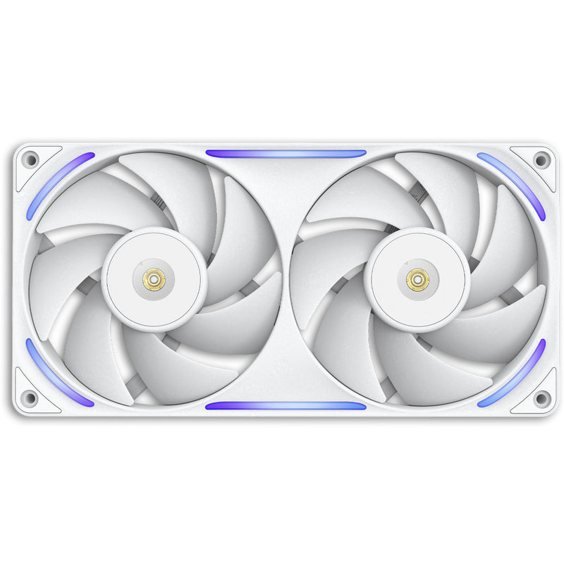 Load image into Gallery viewer, Nzxt f240x rgb case fans (wit, 2 stuks, 240 x 120 x 30 mm, pwm)

