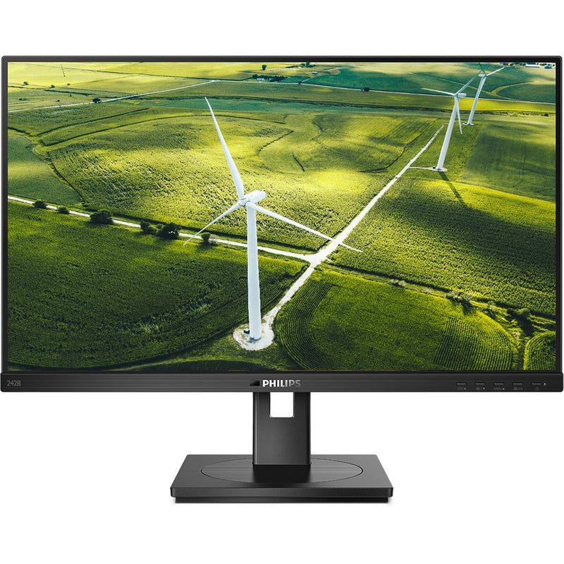 Load image into Gallery viewer, Philips 242b1g 23.8 monitor (zwart, hdmi, displayport, dvi-d, vga, usb-a, usb-b)
