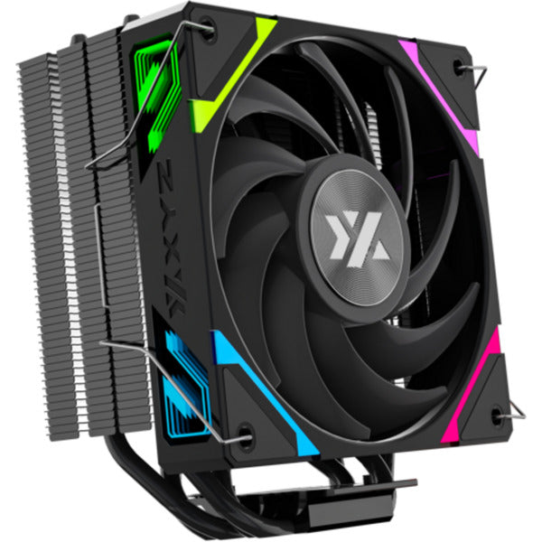 Laden Sie das Bild in Galerie -Viewer, Xyz pc gear thermax 4 rgb cpu-koeler (zwart, argb, pwm)
