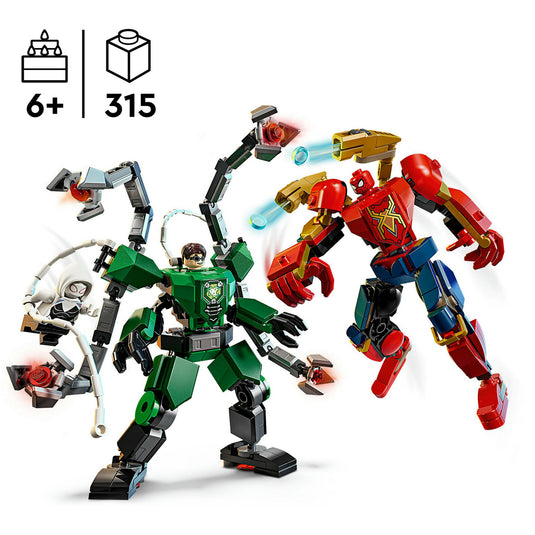 Lego marvel - mechaduel: spider-man vs. doc ock constructiespeelgoed (76338)