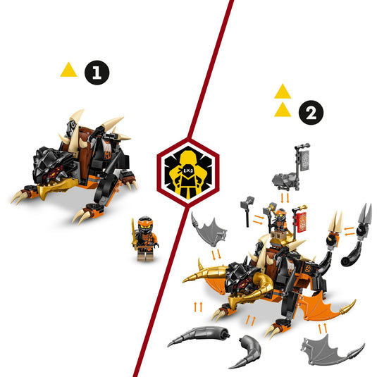 Lego ninjago - cole's aardedraak evo constructiespeelgoed (71782)