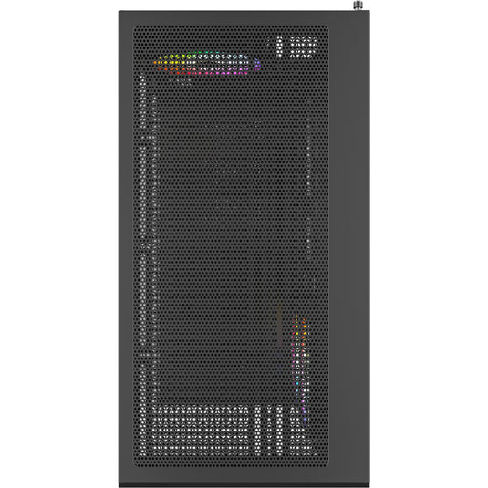 Montech xr midi tower behuizing (zwart | 2x usb-a | 1x usb-c | rgb | tempered glass)