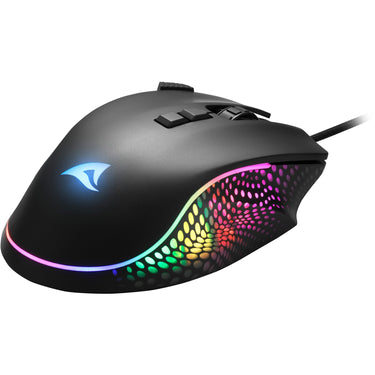 Sharkoon shark force iii gaming muis (zwart, 400 - 12.800 dpi, rgb leds)