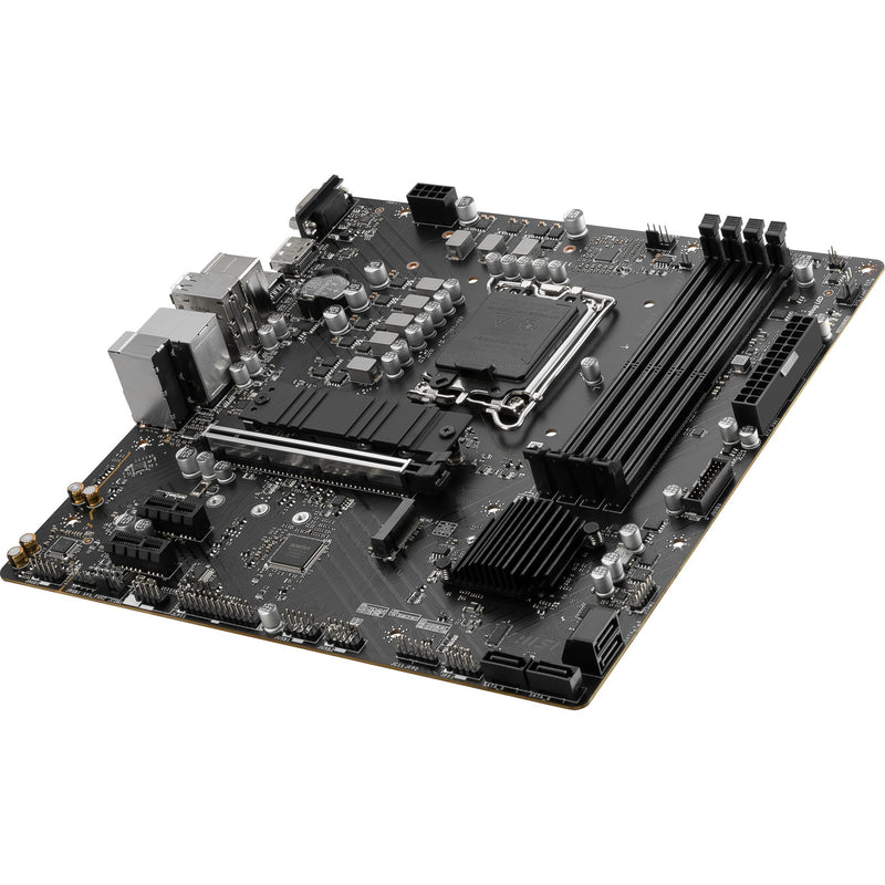 Load image into Gallery viewer, Msi pro b760m-p socket 1700 moederbord (zwart, raid, gb-lan, sound, µatx)

