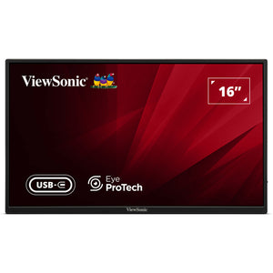 Viewsonic va1650 lichtgewicht draagbare monitor 16 (zwart, 1x hdmi)