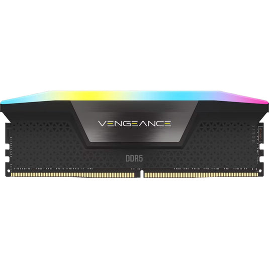 Corsair 16 gb ddr5-5200 (2x 8 gb) kit werkgeheugen (zwart, cmh16gx5m2b5200c40, vengeance rgb, xmp)