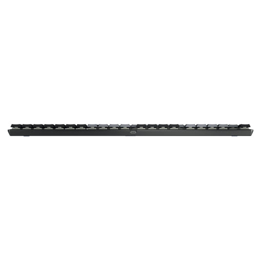 Cherry kc 500 mx lp mechanisch toetsenbord (zwart, us lay-out (qwerty), mx low profile 2.0 ivory, 100%, white leds, pbt keycaps)