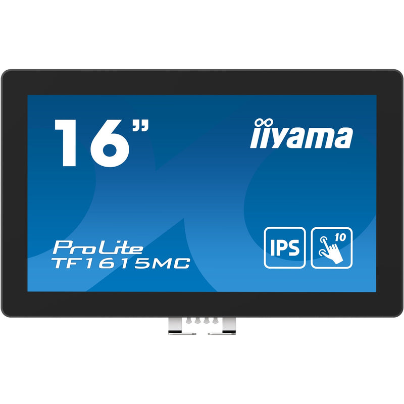 Load image into Gallery viewer, Iiyama prolite tf1615mc-b1 16 touchscreen monitor (zwart, hdmi, displayport, vga, usb-b, rj-45)
